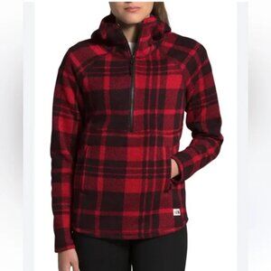 THE NORTH FACE Women's plaid Crescent Hooded Zip Pullover